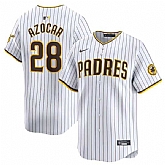 Men's San Diego Padres #28 Jose Azocar White 2024 Home Limited Baseball Stitched Jersey Dzhi,baseball caps,new era cap wholesale,wholesale hats